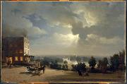 Hippolyte Sebron Vue De La Campagne De Richmond oil painting on canvas